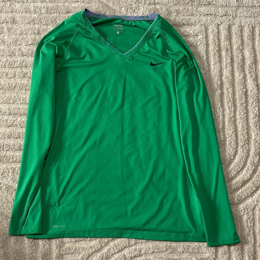 Nike Emerald Green Performance Top Large